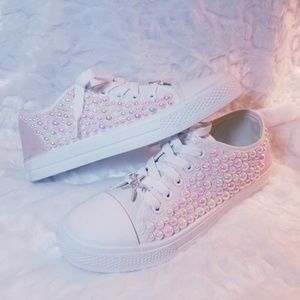 Mermaid unicorn pearl sneakers 🐚💖💎🧜🏻‍♀️👟🦄